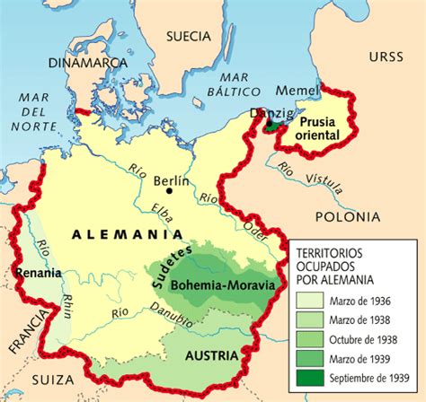 mapa de alemania en la segunda guerra mundial